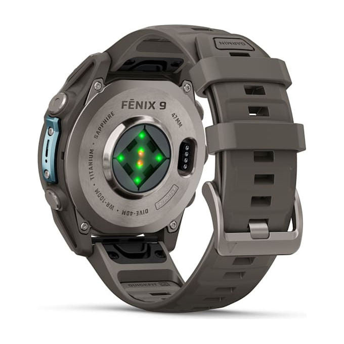 Garmin 010-04762-01 f?nix 9 Smartwatch 3,56 cm (1.4'') AMOLED Touchscreen 47 mm Titanio con GPS Wi-Fi 64 GB colore Titanio