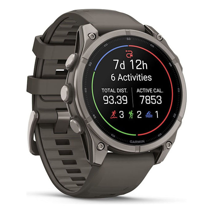 Garmin 010-04762-01 f?nix 9 Smartwatch 3,56 cm (1.4'') AMOLED Touchscreen 47 mm Titanio con GPS Wi-Fi 64 GB colore Titanio