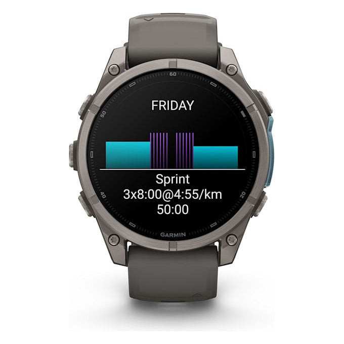 Garmin 010-04762-01 f?nix 9 Smartwatch 3,56 cm (1.4'') AMOLED Touchscreen 47 mm Titanio con GPS Wi-Fi 64 GB colore Titanio