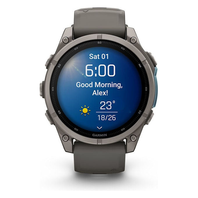 Garmin 010-04762-01 f?nix 9 Smartwatch 3,56 cm (1.4'') AMOLED Touchscreen 47 mm Titanio con GPS Wi-Fi 64 GB colore Titanio