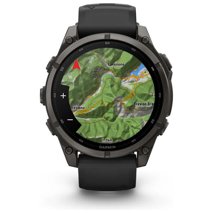 Garmin 010-04762-11 f?nix 9 Smartwatch 3,56 cm (1.4'') AMOLED Touchscreen 454 x 454 Pixel Titanio 47 mm con Cinturino Grigio colore Titanio