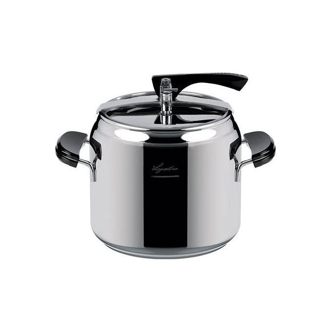 Lagostina 8002531534094 La Classica Pentola a Pressione 9 litri Acciaio Inox 18-10 Fondo Lagofusion Adatta Induzione con Cestello a Vapore Ecodose Ricettario Garanzia 25 Anni colore Acciaio