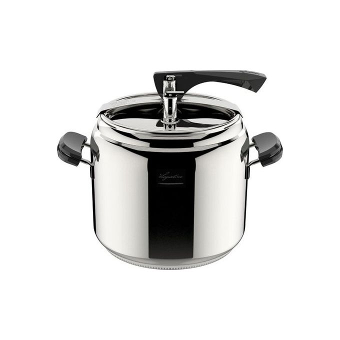 Lagostina 8900547872 La Classica Pentola a Pressione 9L diametro 24 cm acciaio inox 18-10 fondo Lagofusion 5 sistemi sicurezza colore Inox