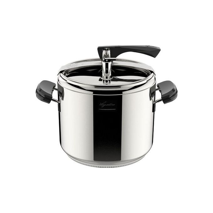 Lagostina 8900547896 Classica Lagofusion Pentola a Pressione Acciaio Inox 18-10 12 L 26 cm 5 Sistemi di Sicurezza