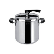 Lagostina LA12LAGOFUSION La Classica Lagofusion Pentola a Pressione 12 Litri Acciaio Inox Compatibile Induzione con Cestello e Ecodose colore Acciaio