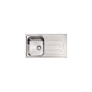 CM 010043.S1.01.2018 Cristal Filotop Lavello da Incasso 1 Vasca con Gocciolatoio a Destra Acciaio Inox Satinato (87x51x21 cm) colore Inox