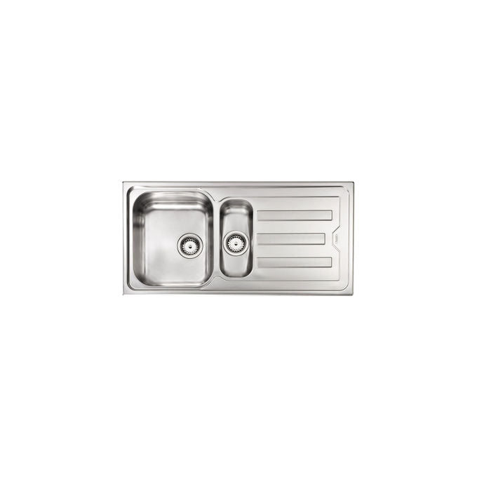 CM 010045.D1.01.2018 Filotop Lavello da Incasso 1 Vasca e Vaschetta con Gocciolatoio a Sinistra 101 x 51 cm colore Inox satinato