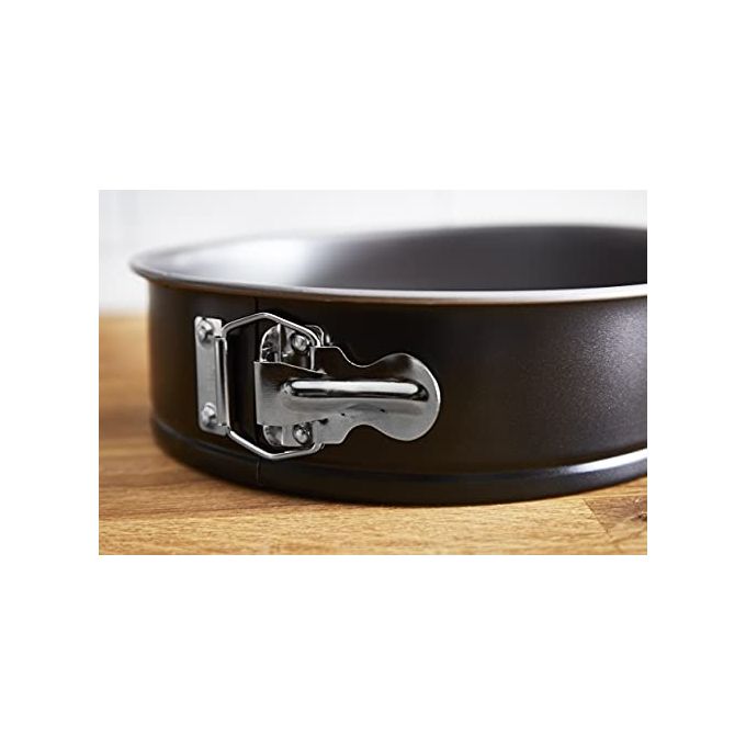 Lagostina 010151000000 Gustosa Tortiera Apribile con Cerniera Antiaderente Acciaio al Carbonio 20cm colore Nero