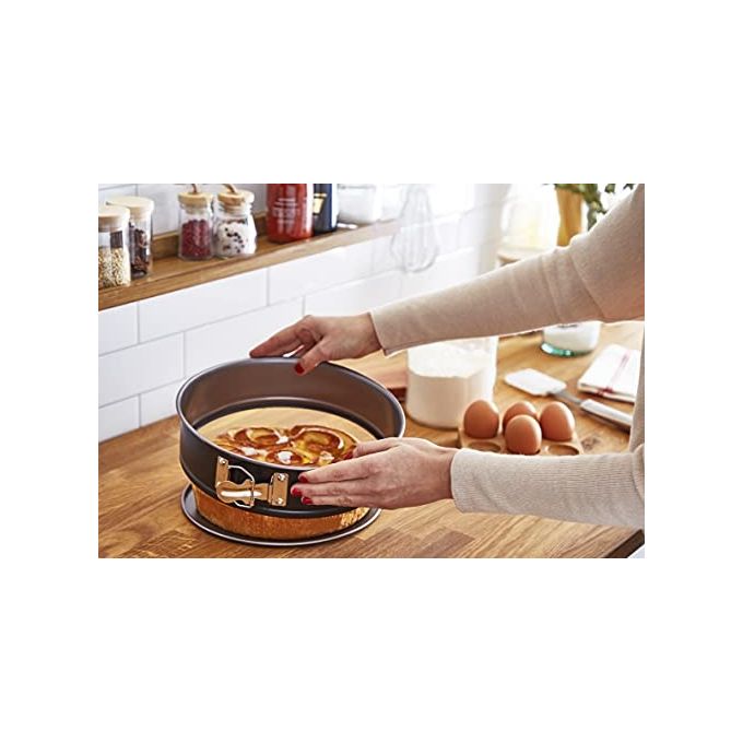 Lagostina 010151000000 Gustosa Tortiera Apribile con Cerniera Antiaderente Acciaio al Carbonio 20cm colore Nero