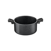 Lagostina LAG630B20 Performa Casseruola Alta Antiaderente con Rivestimento Mineralis 20 cm Induzione Lavabile in Lavastoviglie colore Nero