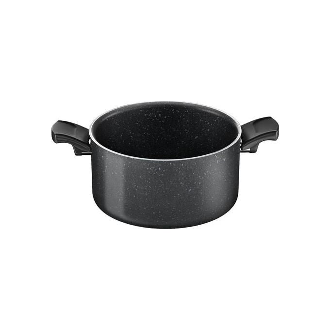 LAGOSTINA RXZER23 Performa Casseruola Fonda Ø 24 cm con Rivestimento Mineralis Antiaderente Senza PFOA Cadmio e Piombo Adatta a Tutti i Piani Cottura incluso Induzione colore Nero