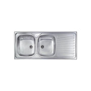 CM 011545SCSSP Mondial Lavello da incasso 1 vasca e 1-2 gocciolatoio destra 100x50 cm acciaio inox colore Inox