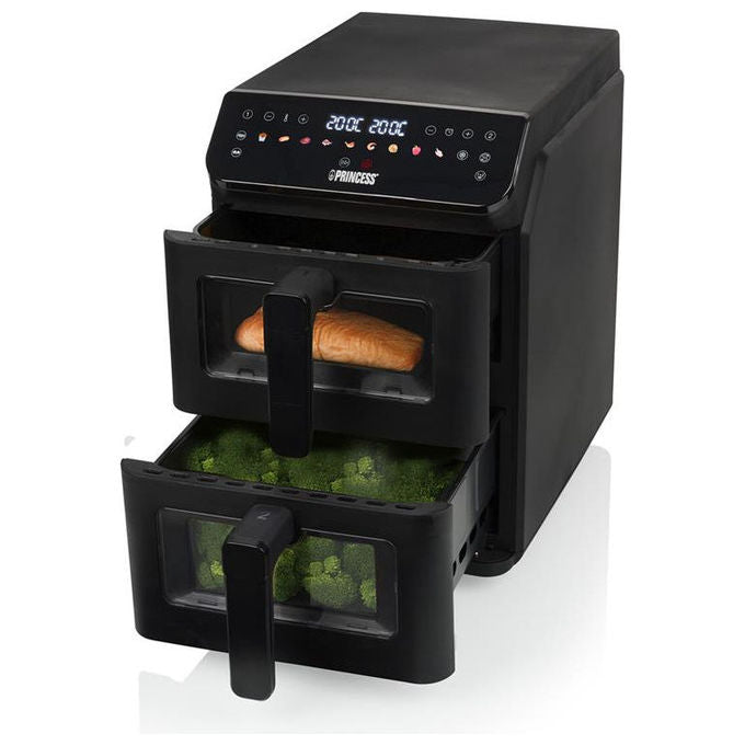 Princess Friggitrice ad Aria Verticale Doppio Cestello 11.2 Litri 3000W 11 Programmi