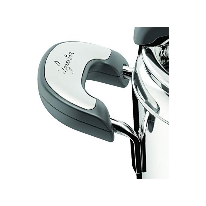 Lagostina 012019010705 Novia LagoEasy'UP Pentola a Pressione 5 litri Acciaio Inossidabile Diametro 22 cm Adatta Induzione con 6 Sistemi Sicurezza Apertura con Una Sola Mano colore Acciaio