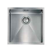 CM 012002.X0.01.2018 Lavello da Incasso 1 Vasca Acciaio Inox AISI 304 18-10 Finitura Satinata Profilo Filoraggiato Installazione Sottotop colore Acciaio