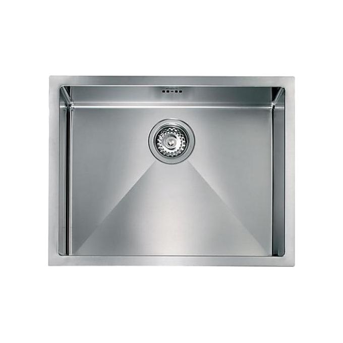 CM 012008XCSSP Filoraggiato Lavello da Incasso 1 Vasca Acciaio Inox Satinato Sottotop (57x45x19 cm) colore Acciaio