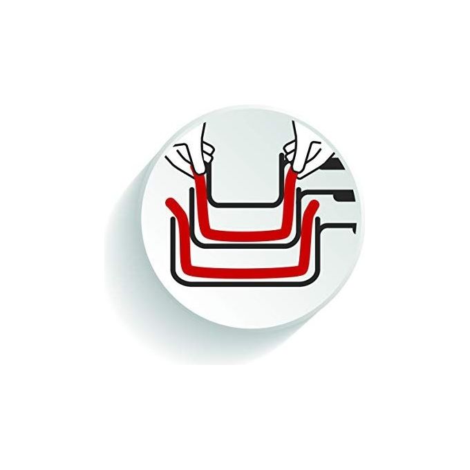 Lagostina Ingenio Smart Set Proteggi Padelle Antiaderenti Cotone 4 Pezzi Rosso