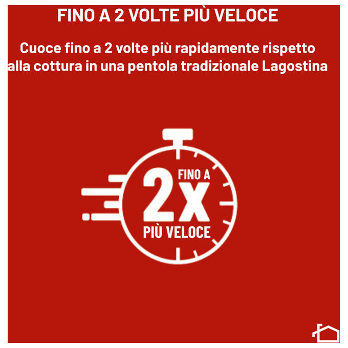 Lagostina 012022010505 Diva Pentola a Pressione Acciaio Inox 5 L Induzione Gas Cottura Veloce fino al 50% colore Acciaio inox