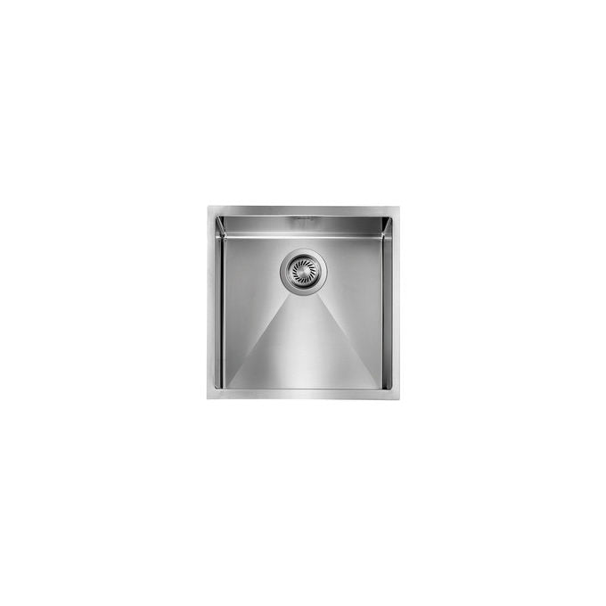 CM 012052.X0.01.2018 Filotop Lavello da incasso monovasca 45x45 cm acciaio inox satinato filoraggiato con piletta Vortex (45x45x19 cm) colore Inox
