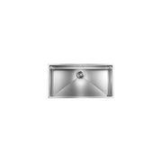 CM 012057.X0.01.2018 Filotop Lavello da Incasso Monovasca in Acciaio Inox AISI 304 18-10 Finitura Satinata Filoraggiata 85 x 45 cm colore Inox