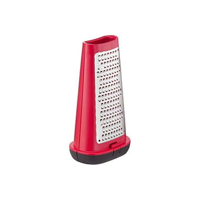 Lagostina 012196000006 Ingenio Smart Grattugia Box 2 lame intercambiabili acciaio inossidabile lavabile in lavastoviglie colore Nero Rosso
