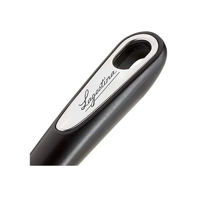 Lagostina Ingenio Smart Frusta da Cucina in Silicone con Rivestimento Antigraffio Impugnatura Ergonomica e Presa Sicura Nero e Rosso
