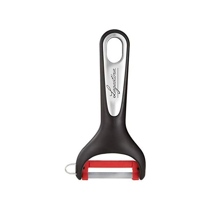 Lagostina Ingenio Smart Sbucciatore Verticale Plastica e Acciaio Nero e Rosso