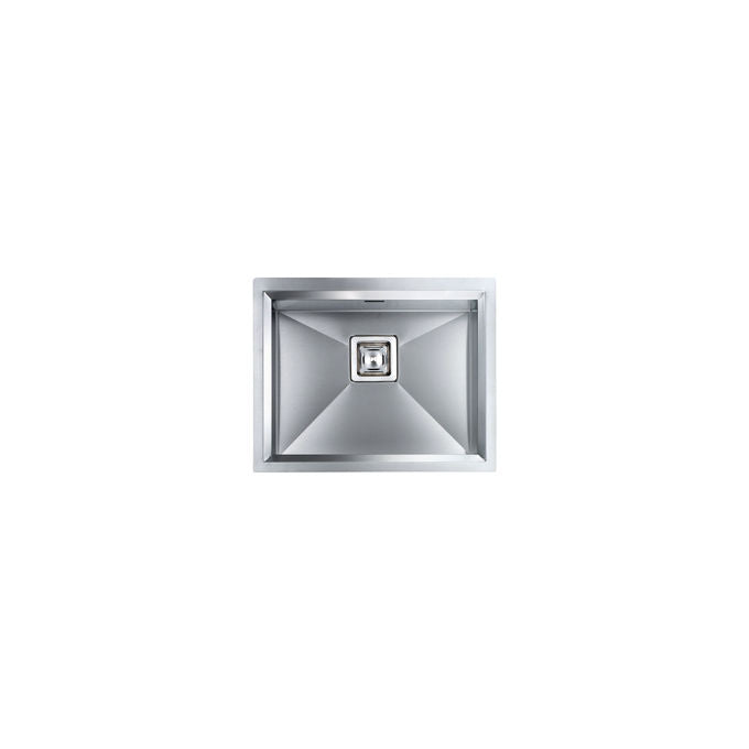 CM 012812.X0.01.2063 Glamour Lavello da Incasso Monovasca Acciaio Inox Satinato Sottotop 57 x 45 cm colore Inox Satinato