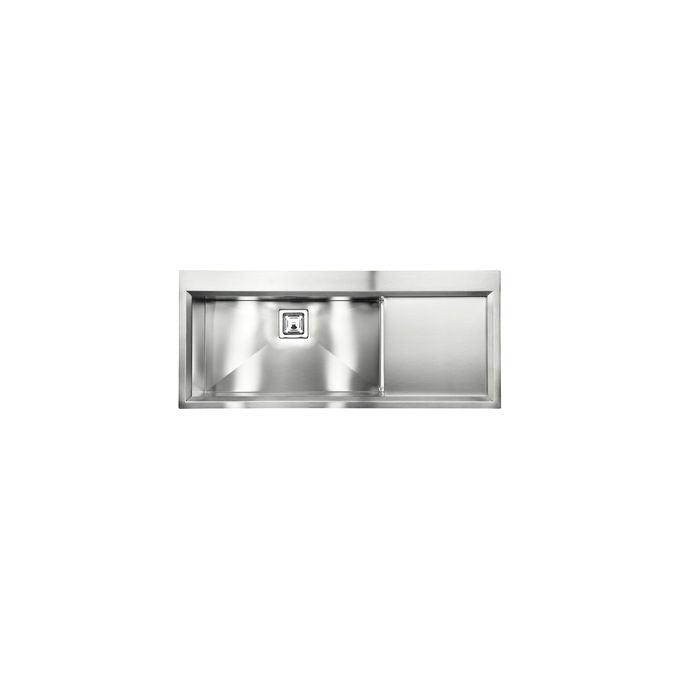 CM 012849D2012033 Glamour Mix Lavello da Incasso 1 Vasca a Destra Gocciolatoio Slim Acciaio Inox 116x50 cm colore Inox Satinato