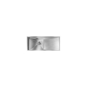 CM 012869.S2.01.2033 Space Lavello da incasso slim 1 vasca sinistra con gocciolatoio destro acciaio inox satinato (116x50x19 cm) colore Acciaio