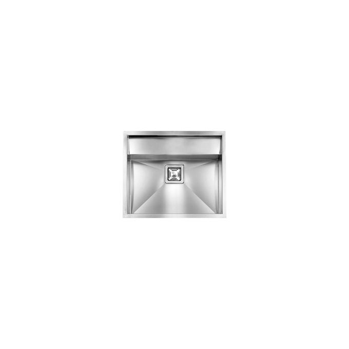 CM 012912X3012033 ARIEL Lavello da incasso monovasca in acciaio inox AISI 304 18-10 con piletta Vortex e foro rubinetteria 35 mm colore Inox satinato