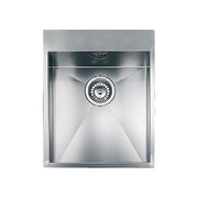 CM 012931XCSSP Filoquadra Mix Lavello da Incasso 1 Vasca in Acciaio Inox AISI 304 18-10 Satinato (45x50 cm) colore Acciaio