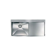 CM 012961.S2.01.2033 FILOQUADRA MIX Lavello da Incasso 1 Vasca Sinistra con Gocciolatoio a Destra Acciaio Inox Satinato (100x50x19 cm) colore Acciaio