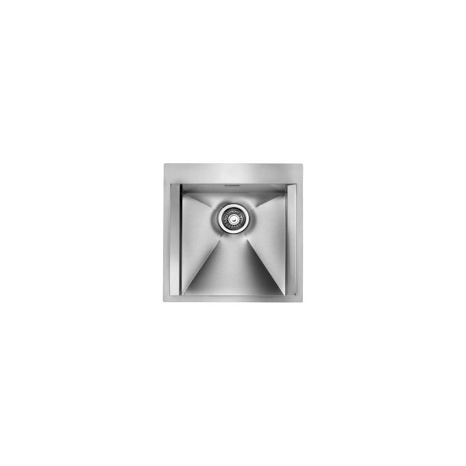 CM 015226XCSSP Focus Mix Lavello da Incasso Monovasca Slim Acciaio Inox 50x50 cm colore Inox Satinato