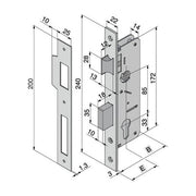 Welka Serratura Inf.legno 015.40.00.0 Welka
