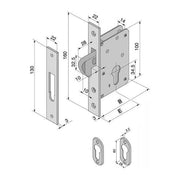 Welka Serratura Inf.legno 025.50.00.0 Welka