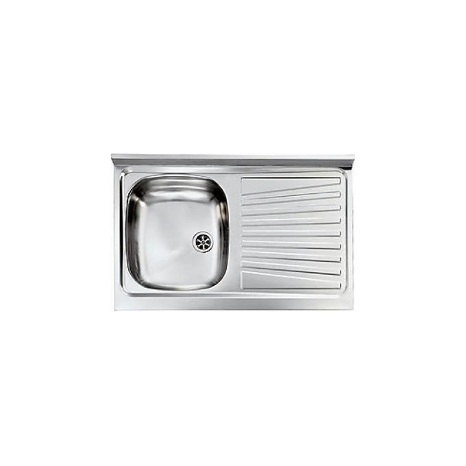 CM Lavelli 031031.D1.01.2009 Mondial Lavello da incasso acciaio inox 1 vasca con gocciolatoio 80x50 cm colore Inox