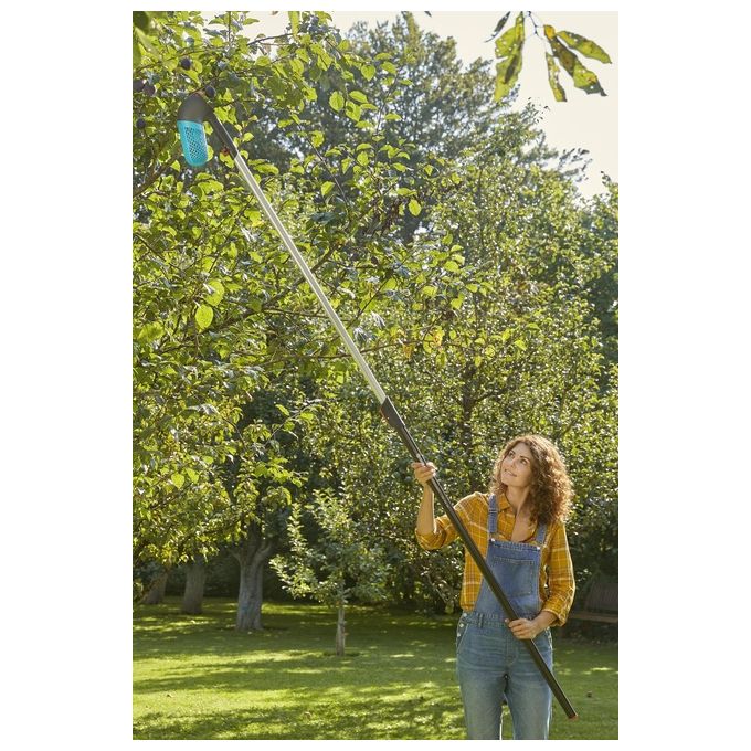 Gardena 03721-20 Combisystem Manico Telescopico in Alluminio 210 390 cm altezza lavoro 6 m colore Grigio