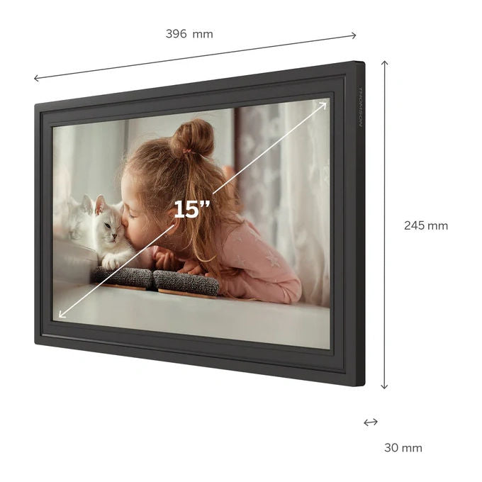 Thomson F15 Cornice Digitale Smart 15.6'' Full HD IPS Touch Screen Wi-Fi 32 GB colore Nero
