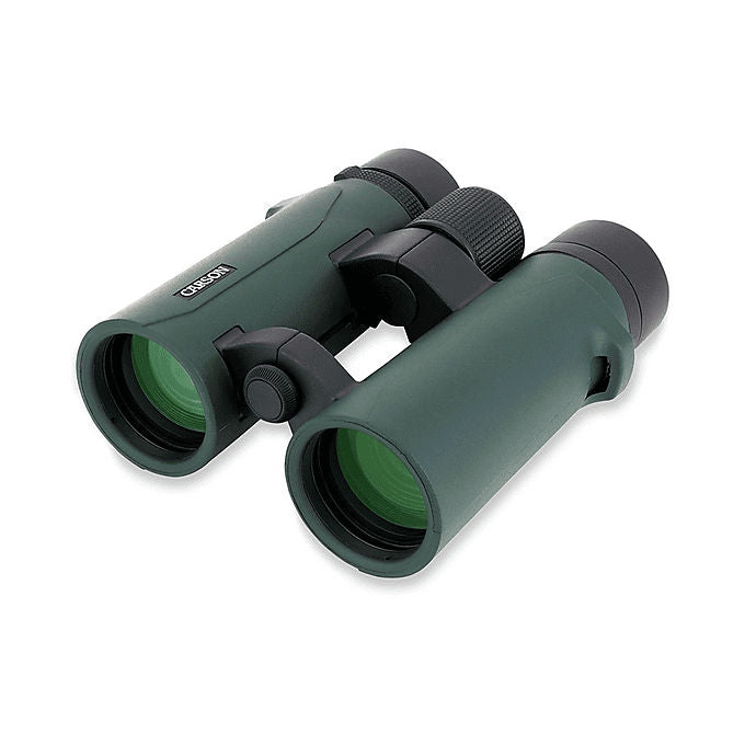 Carson RD8X42 RD Serie Binocolo 8x42 mm Prismi BAK-4 Ottiche Fully Multi-Coated Eye Relief 16 mm Campo Visivo 108.5 m a 1000 m Resistente all'Acqua Design Ergonomico colore Nero