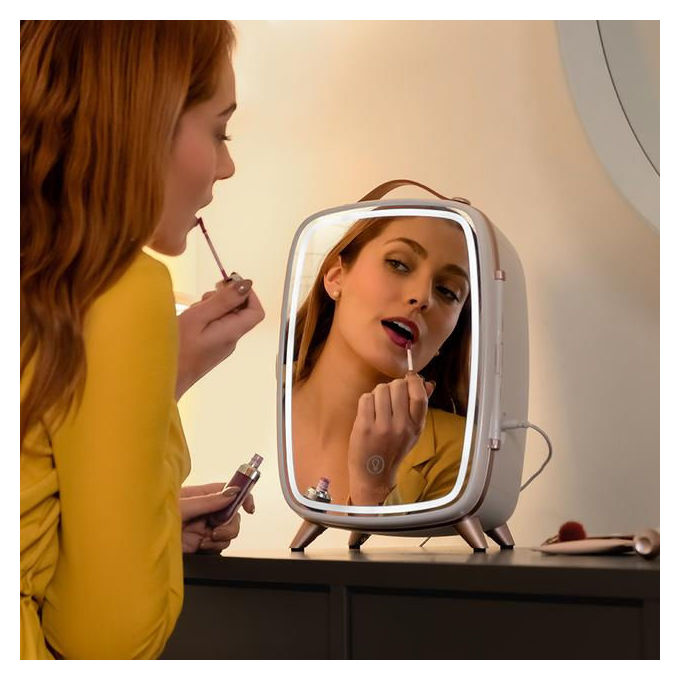Cecotec 04441 CoolingBeauty 6000 Mirror Mini frigorifero 6 L raffreddamento fino a 10 °C colore Bianco