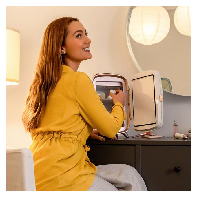 Cecotec 04441 CoolingBeauty 6000 Mirror Mini frigorifero 6 L raffreddamento fino a 10 °C colore Bianco