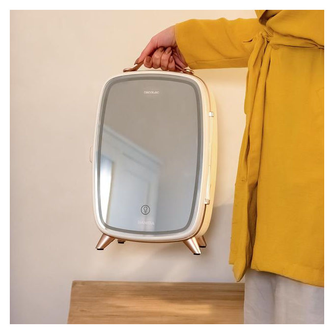 Cecotec 04441 CoolingBeauty 6000 Mirror Mini frigorifero 6 L raffreddamento fino a 10 °C colore Bianco