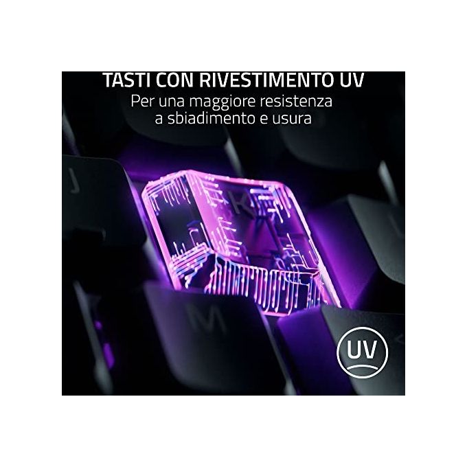 Razer RZ03-04470700-R3H1 Ornata V3 X Tastiera Gaming Full-size QWERTY Layout Italiano Switch Meccano-membrana LED RGB Poggiapolsi colore Nero
