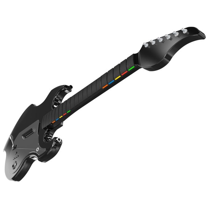 PDP 049-034-BK Riffmaster Chitarra Wireless per Xbox One Series S Series X PC D-pad Joystick Analogico Jack Audio 3,5 mm Batteria Ricaricabile 36 h colore Nero Grigio