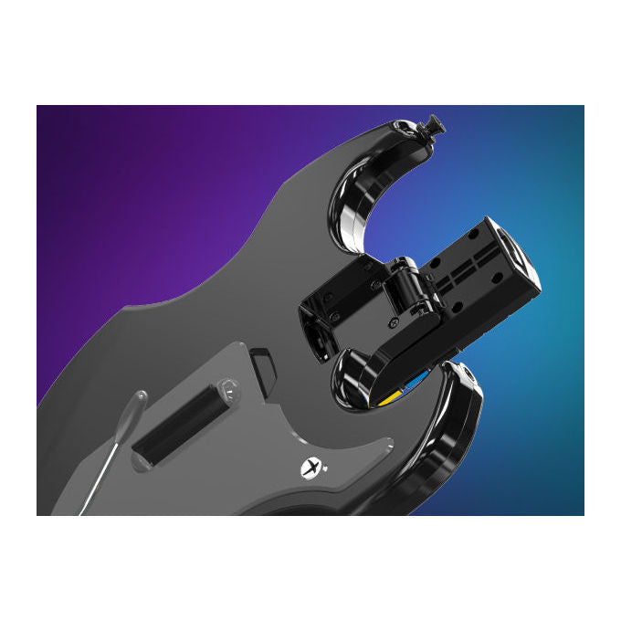 PDP 049-034-BK Riffmaster Chitarra Wireless per Xbox One Series S Series X PC D-pad Joystick Analogico Jack Audio 3,5 mm Batteria Ricaricabile 36 h colore Nero Grigio