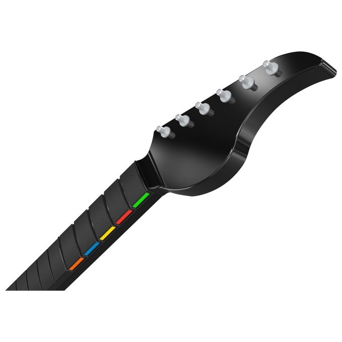 PDP 049-034-BK Riffmaster Chitarra Wireless per Xbox One Series S Series X PC D-pad Joystick Analogico Jack Audio 3,5 mm Batteria Ricaricabile 36 h colore Nero Grigio