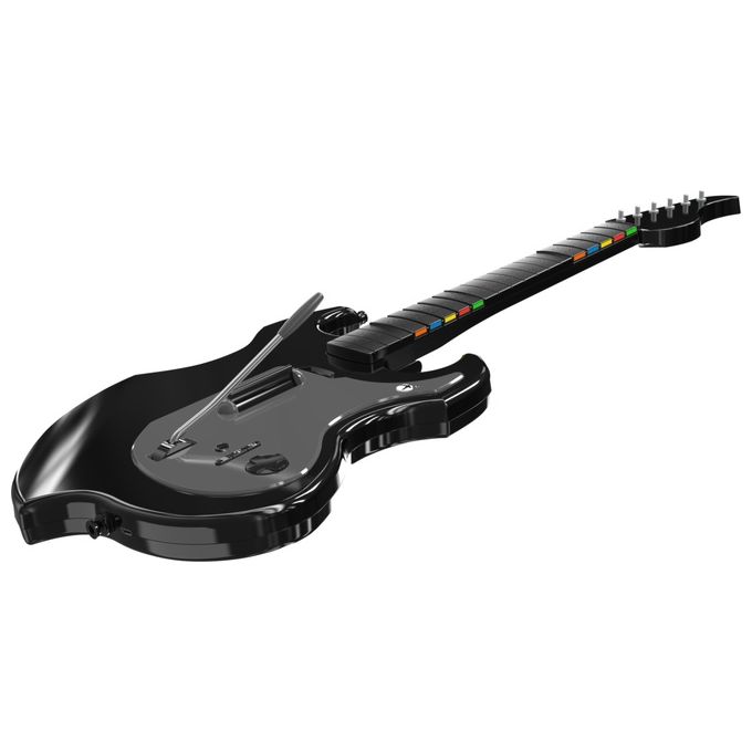 PDP 049-034-BK Riffmaster Chitarra Wireless per Xbox One Series S Series X PC D-pad Joystick Analogico Jack Audio 3,5 mm Batteria Ricaricabile 36 h colore Nero Grigio