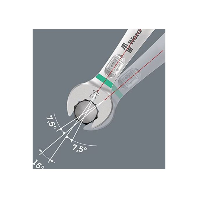 Wera 6003 Joker 15 Set Assortimento Chiavi a Forchetta e Poligonali Metrico 15 Pezzi