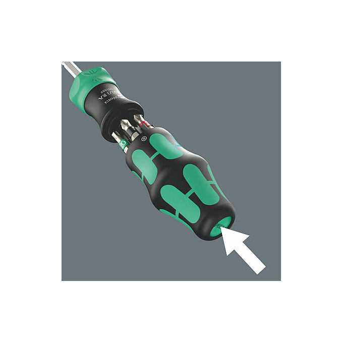 Wera 05051519001 Kraftform Kompakt 28 RA 1 Set di cacciaviti con funzione di cricchetto 6 pezzi colore Nero-Verde